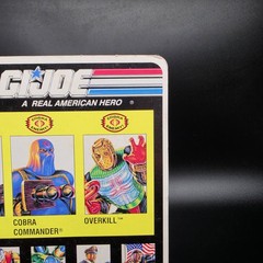 Gi Joe 1991 Overkill MOC Super Clean Backing Board🔍See Description🔍
