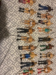 Used Had for over 15 years WWE ACTION FIGURESKingston , Batista, John Cena