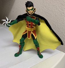 custom Mcfarlane damian wayne robin Short wired cape 1:12 Batman NOT FIGURE