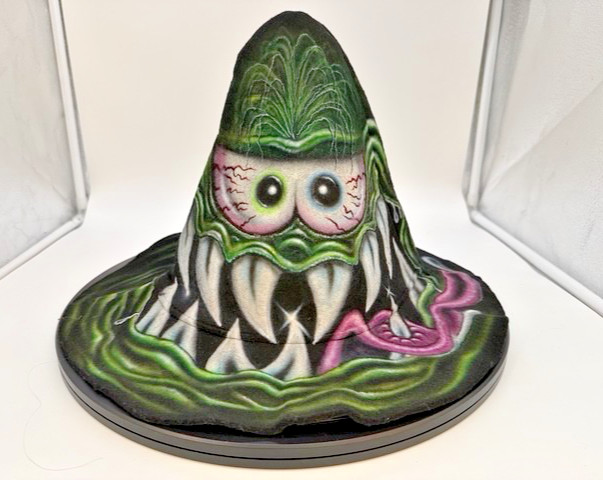 VRHTF RARE ED “BIG DADDY” ROTH RAT FINK “SIGNED” HILLBILLY FELT CRASH HELMET