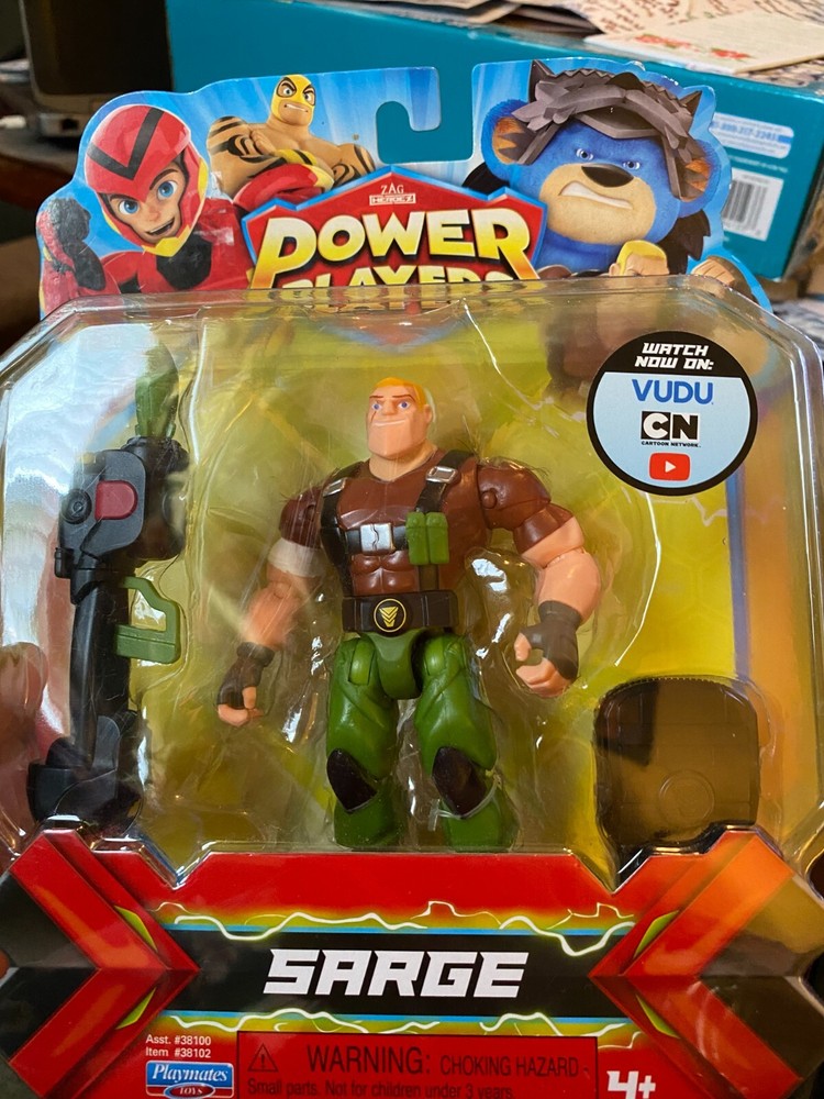 Cartoon Network Zag Heroez Power Players Sarge Action Figure & Weapon