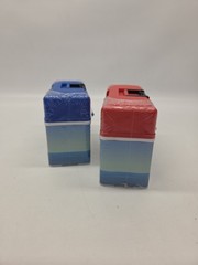 Fisch 4-Pack Microfigure Tacklebox, Red And Blue Box