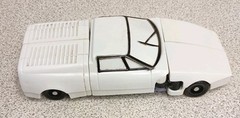 Transformers Hungarian Bootleg Lamborghini Sports Car 1980s White Purple Vintage