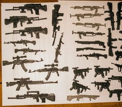 Vintage Mixed Lot GI Joe Army Action Hero Weapons Guns & Knives 50+ Pieces