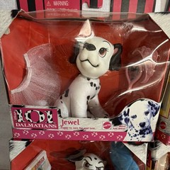 Mattel Disney 101 Dalmatians Dog Figure Set Jewel Lucky Wizzer Dipstick Boxed