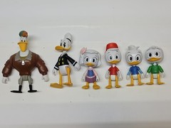 DISNEY DUCKTALES LAUNCHPAD MCQUACK FIGURE LOT HUEY DEWEY LOUIE WEBBY PHATMOJO