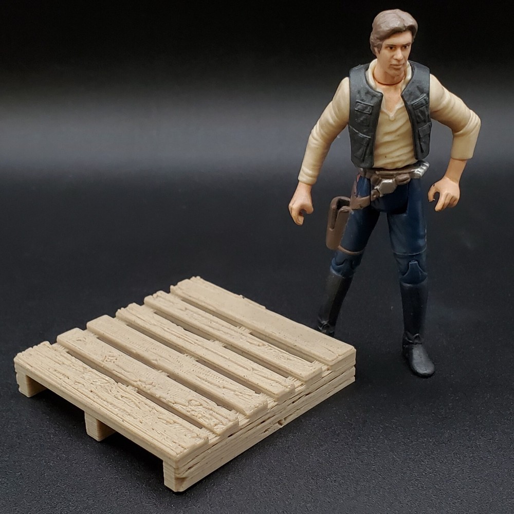1 CUSTOM PALLET for 3.75″ SCI FI FIGURE STAR WARS GI JOE DIORAMA (SP15)