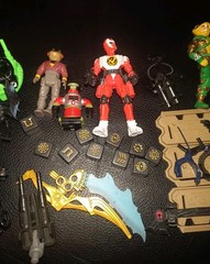 Lot Of Action Figures And Accessories. Dino Riders, Sky Commanders, And More