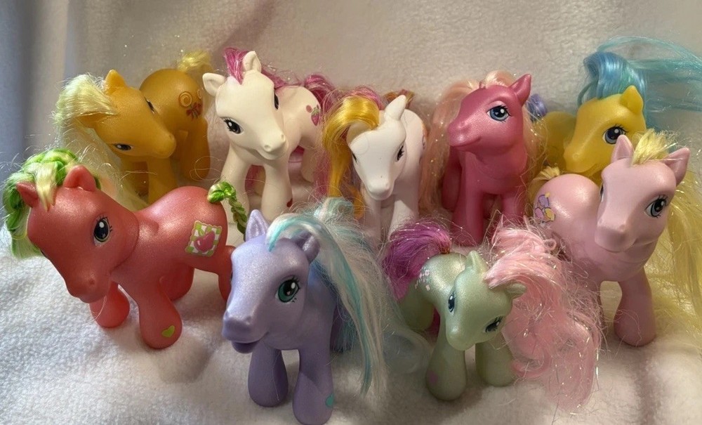 MLP My Little Pony G3 9 Ponies. Hasbro Pony Lot 6” Ponies 1-3” Pony 2002-2005