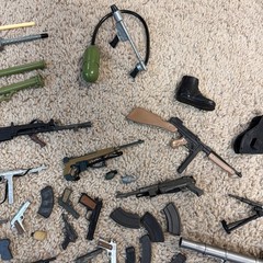 Huge Lot Of Vintage Hasbro 12in G.I. Joe, 21st Century Soldier Weapons And More