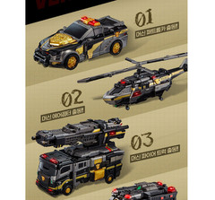 Miniforce Super Cops JUSTICE TITAN Black Limited Ver Transformer Robot Figure