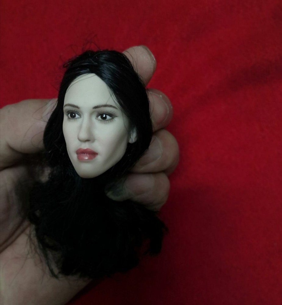 1/6 Beauty Female Pale Skin Head Sculpt Carving Model for 12″ Figure Action Body