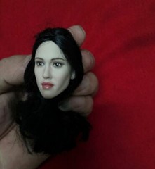 1/6 Beauty Female Pale Skin Head Sculpt Carving Model for 12″ Figure Action Body