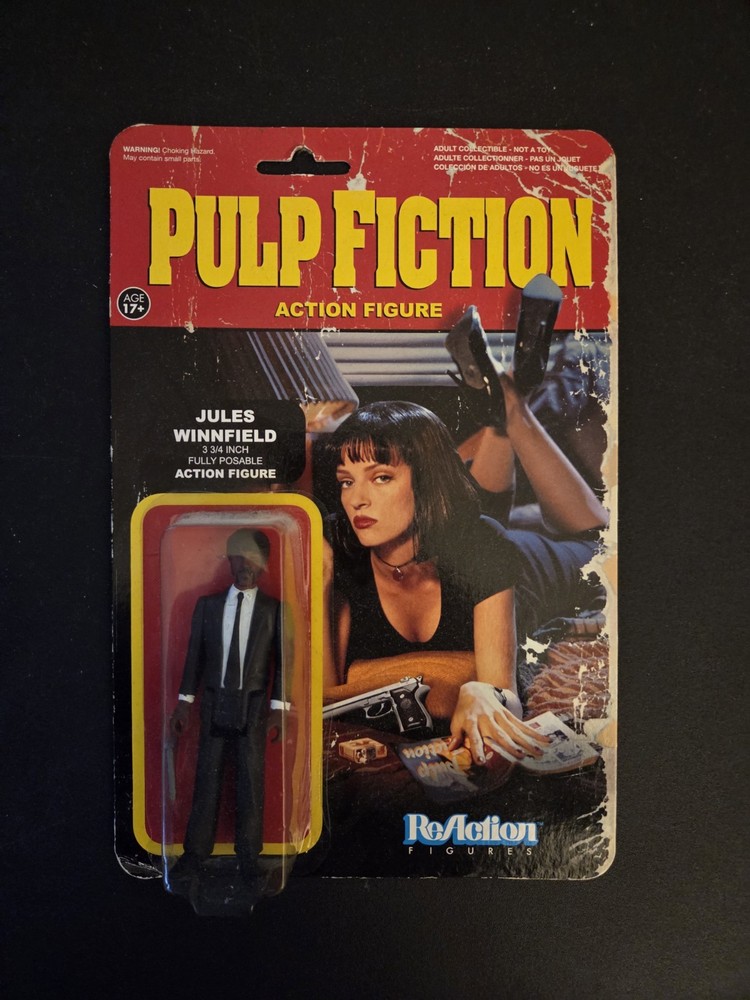 Pulp Fiction Reaction Jules Winnfield 3.75 inch Action Figure