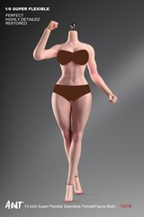 US 1/6 Female Suntan Big Bust Plump Silicone Seamless Body For 12″ Action Figure