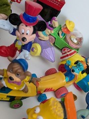Grab Bag Lot Mini Toy Vinyl Plastic Figures Ornaments Disney Hasbro Rugrats Etc