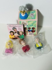 The Golden Girls Finger Puppets Vinyl Figures w/mini Book! (Has Box Damage)