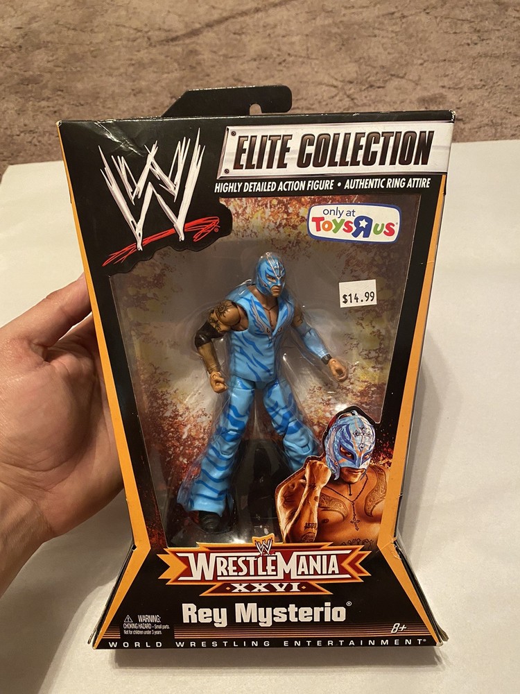 Mattel WWE Elite REY MYSTERIO WrestleMania 26 XXVI Series Figure RARE NEW HTF