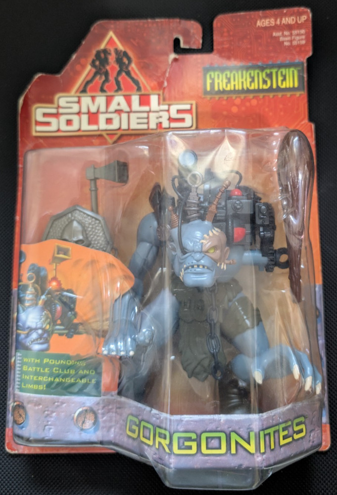 1998 Small Soldiers Freakenstein w/Club & Interchangeable Arms Gorgonites NEW