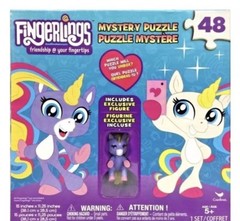 FingerLings Unicorn Surprise 48pc Puzzle Box with Unicorn Figure