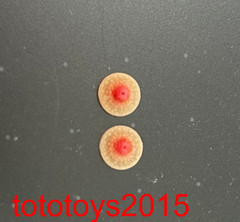 US 4 pairs 1/6 Sexy Silicone Chest Patch Body Nipple Model Fit 12” Figure Body