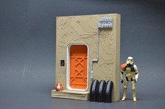 Tatooine Building street Diorama For 3.75 in (1:18) Figure (Painted) STAR WARS