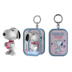 Rokimoto Peanuts Chase Case Snoopy Figure & Heart Pouch 1/4 Keychain –READ–