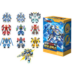 Metal Cardbot S Random Blocks Mini Robot Figure Blind Box Random 1pc