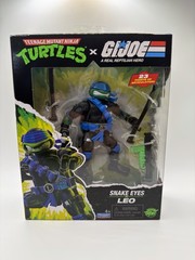 Playmates TMNT x G.I. Joe Boxed Action Figures Lot Snake Eyes Leo, Raph