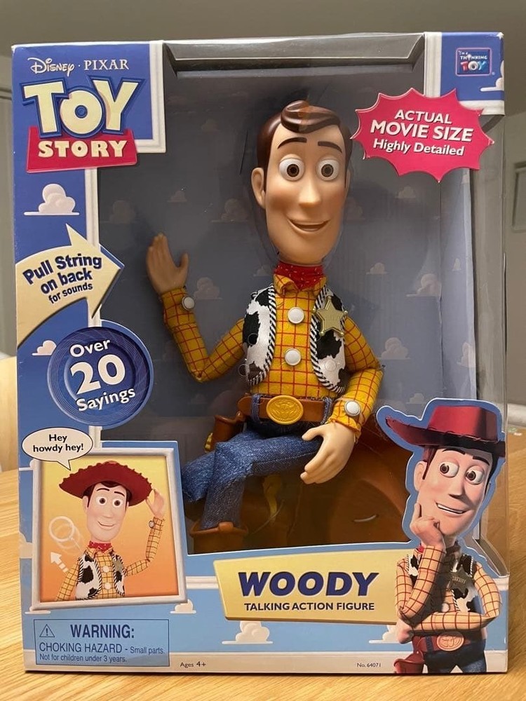 Talking Action Figure Woody (English Version) [Brand New]