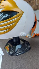 White Ranger Helmet SIGNED Jason David Frank Power Rangers Lightning Collection