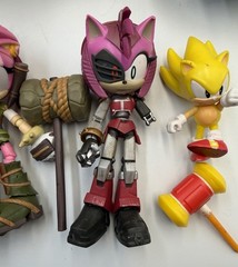 Jakks Pacific Sonic Prime Gnarly Knuckles Thorn Rusty Rose Figures Lot Netflix