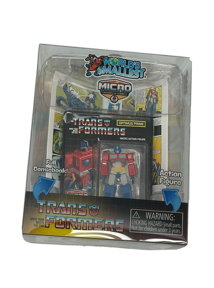 World’s Smallest Transformers Micro Figure and Miniature Comic Book (Assorted)