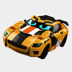 Metal Cardbot W Tachy Transformer Robot Cheetah Sports Car Korean Toy 2026