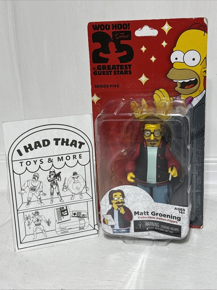 NECA Simpsons Matt Groening Figure Greatest Guest Stars READ