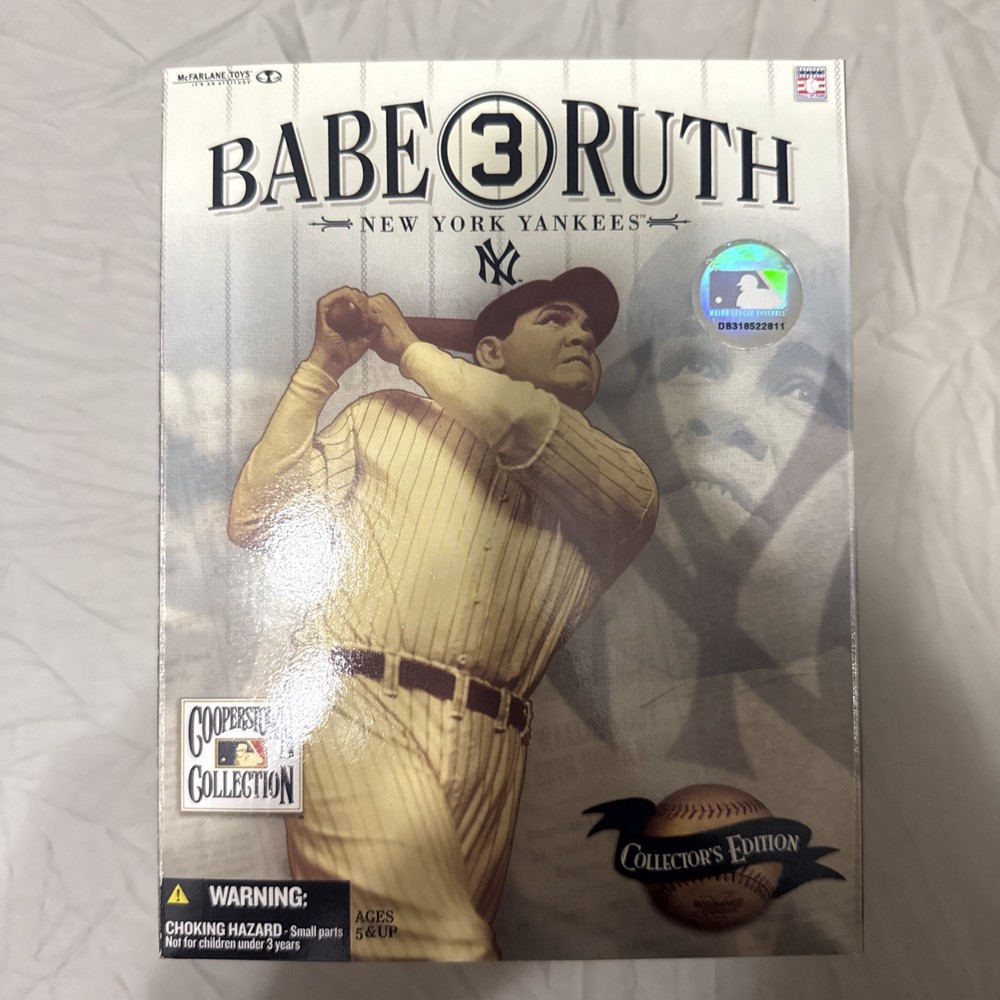 MLB Cooperstown Babe Ruth Figure Collectors Edition McFarlane Yankees