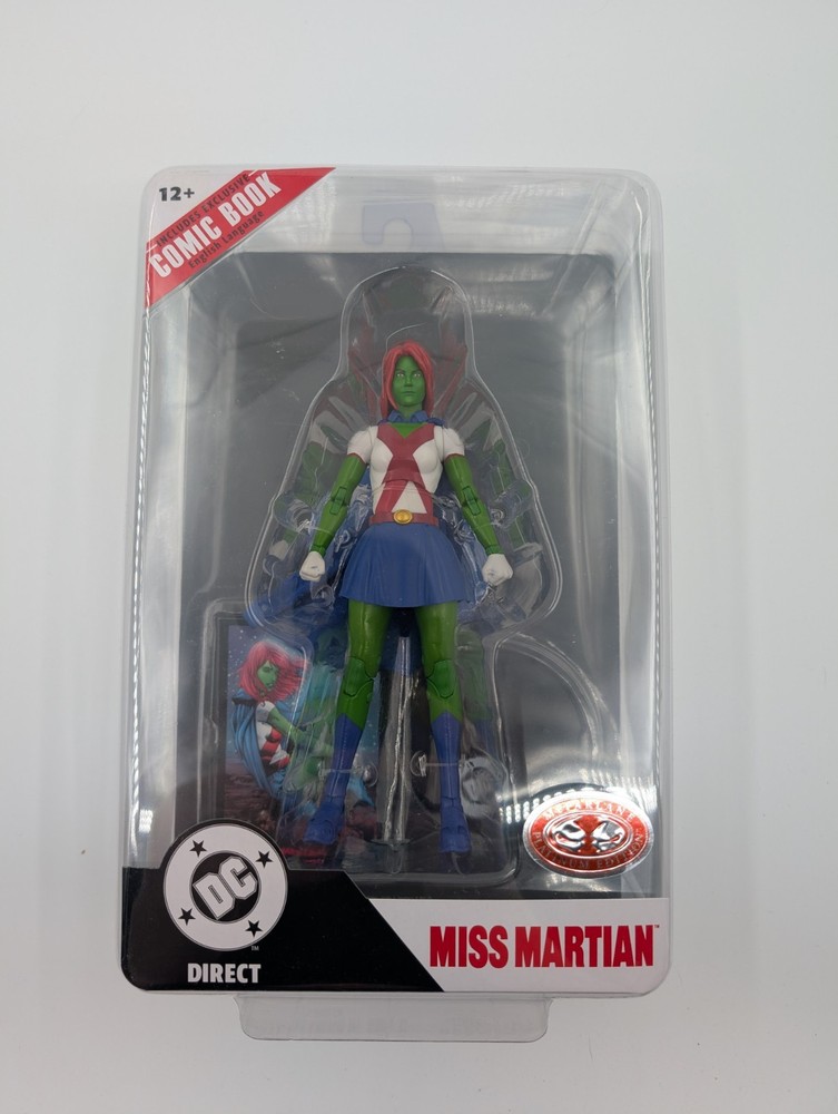 DC Direct McFarlane Miss Martian Teen Titans Platinum Edition Chase New