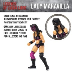 Boss Fight Studio Lady Maravilla, Legends of Lucha Libre Collectible Action Figu