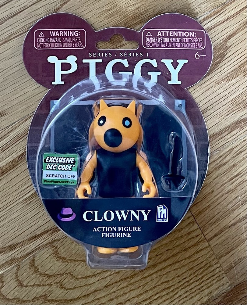 FOXY ACTION FIGURE MISPRINT MISLABEL ERROR RARE Piggy Clowny NEW ON CARD w/ DLC