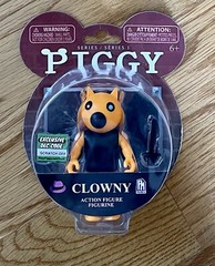 FOXY ACTION FIGURE MISPRINT MISLABEL ERROR RARE Piggy Clowny NEW ON CARD w/ DLC