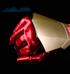 1:1 Wearable Iron Man Replica Hand Arm LED Light Gloves Cosplay Right+Left 1Pair
