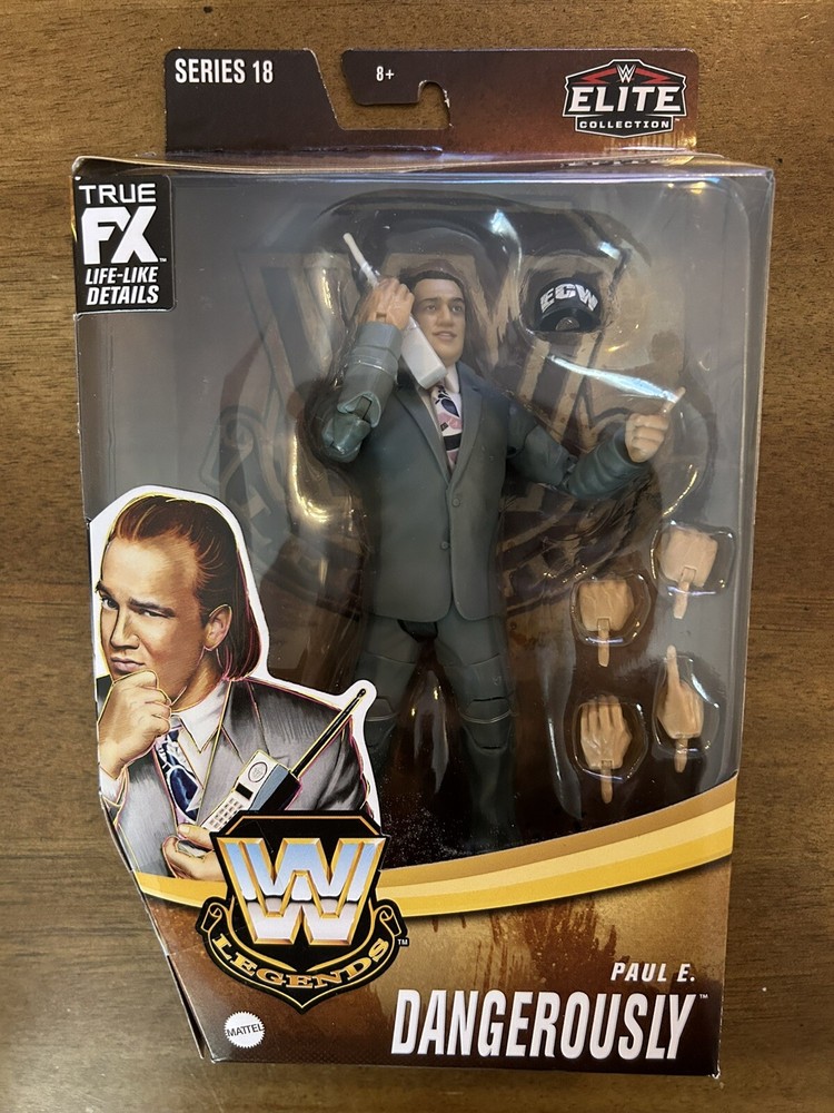 WWE Elite Legends Paul E Dangerously Series 18 Wrestling Figure Paul Heyman ECW