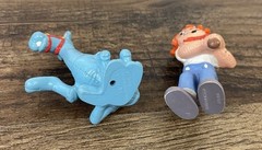 Vintage Raggedy Andy & Camel 3″ PVC Figure Set Baseball Bat Berrie
