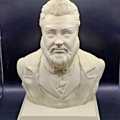 Charles Spurgeon Bust Reformer Puritan Figure 3D Printed Collectible 3Inch Tall