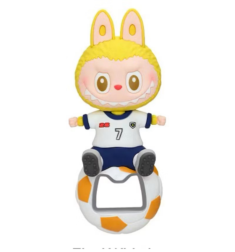 NEW POP MART LABUBU THE MONSTERS FIFA SERIES Bottle Opener Fridge Magnet US 🇺🇸