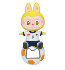 NEW POP MART LABUBU THE MONSTERS FIFA SERIES Bottle Opener Fridge Magnet US 🇺🇸