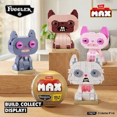 Fuggler Zuru MAX Alley Cats Model Building Blocks Toy Build Collect Display