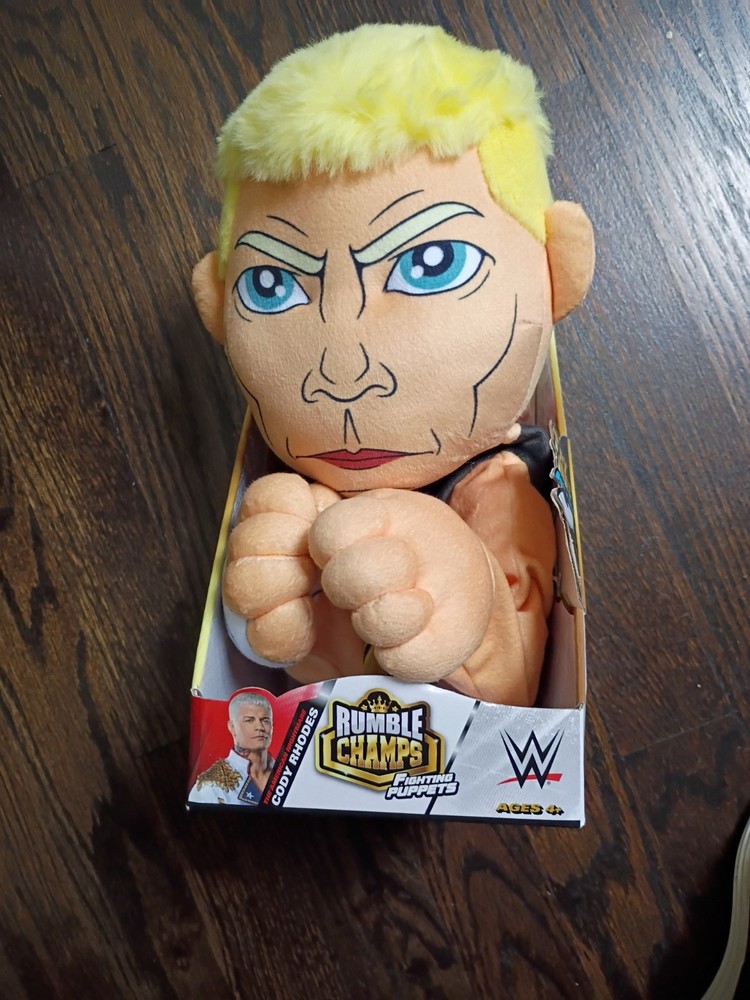 WWE Cody Rhodes Rumble Champs Fighting Puppet NIB Hard To Find