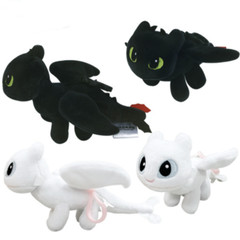 How To Train Your Dragon 3 Toothless Light Fury Keychain keyring Plush Doll 12cm