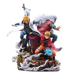 Naruto Jiraiya Minato Naruto Master Apprentice Anime PVC Figure Collectible 40cm